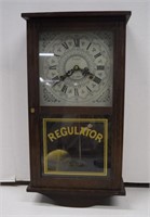 Vintage 31 Day Regulator Wall Clock - Untested