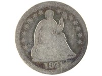 1841 Seated Half Dime