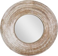 24In TFER Round Hanging Wall Mirror Farmhouse