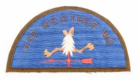 POST WWII US 43RD WEATHER WING JAPANESE MADE PATCH