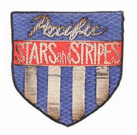 POST WWII US PACIFIC STARS & STRIPES BULLION PATCH