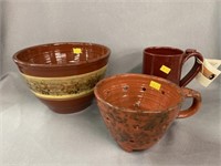 (2) Pieces of Jeff White Redware Pottery