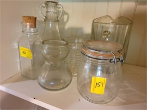 COLLECTION OF KITCHEN GLASSWARE