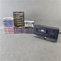 Collection of Cassette Music w/a Player
