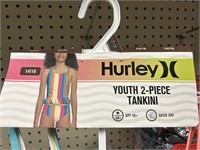 Hurley youth 2 pc swim suit 14/16