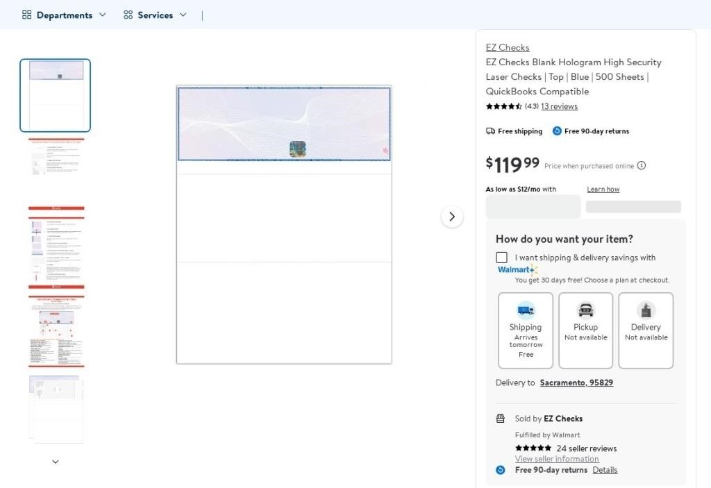 B1310  EZ Checks High Sec. Laser Checks Top 500