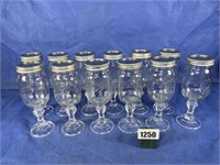 Stemmed Ball Jar Glass w/Lids & Rings, Qty: 12,