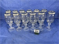 Stemmed Ball Jar Glass w/Lids & Rings, Qty: 12,