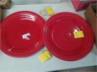 2 fiesta ware plates