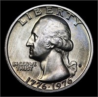 1976-s Silver Washington Quarter 25c Grades GEM++