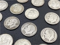 $20 Silver Roosevelt Dimes (200) Pre-1965