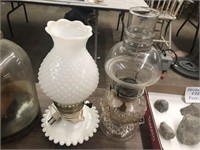 OIL LAMP AND ELECTRIC LAMP