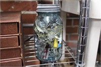 KEYS AND KEYCHAINS IN BALL CANNING JAR