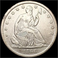 1866-S Seated Liberty Half Dollar UNCIRCULATED