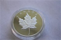 Silver Plated Canada Leaf Commemorative Coin