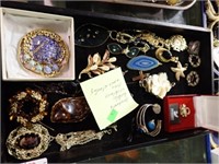 PENDANTS, BUCKLES, NECKLACES, PINS, SOME STERLING
