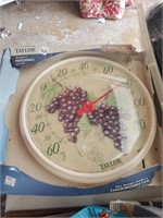 Two Outdoor Tayor Thermometers- Grapes, Dogs