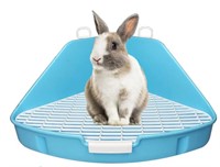 kathson Rabbit Litter Box Corner Large (Blue)