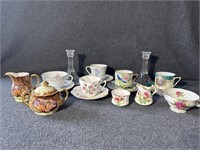 Grandmothers Rose Bone china, Tea cups