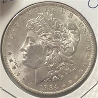 1884-O Morgan Dollar MS64