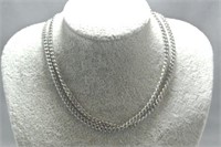 Stainless Steel Men's Flat Chain Necklace