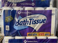 Bath Tissue 45 large rolls