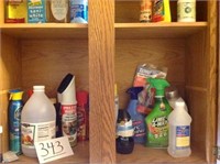 ASSORTED CLEANING SUPPLIES, LAUNDRY DETERGENT ETC.