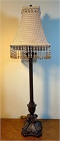 Tall Table Lamp with Crystal Fringe