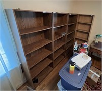 Four bookcases - two similar