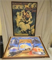 Ringling Bros. Print and Framed Lionel Puzzle.