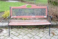 Cast Aluminum Decorative Garden Bench