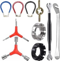 10 Pieces Bicycle Spoke Wrench Bike Repair Tool,