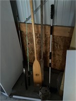 Fishing Rod and Paddle Lot