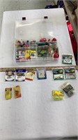 Fishing lures with plastic tackle box