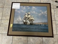Ship Print Framed