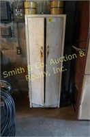 FREE STANDING METAL CABINET WITH CONTENTS