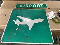 2 pieces Airport reflective road sign single