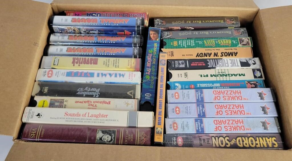 Vhs Tapes- Dukes Of Hazzard, Animal House Etc.