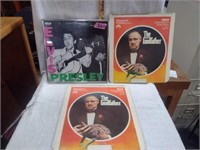 Godfather RCA VideoDiscs Set & Framed Elvis