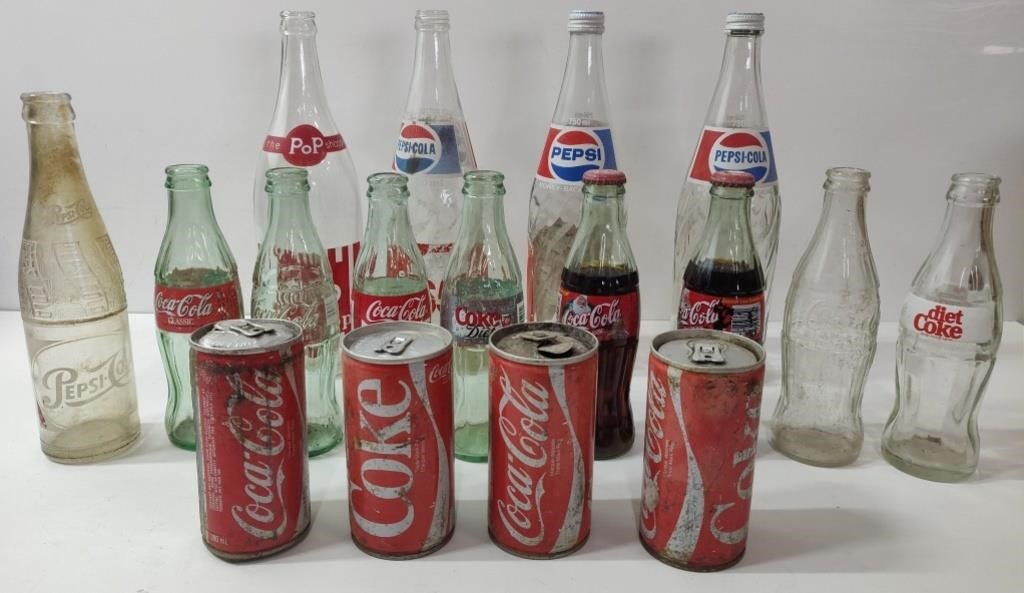 Coca Cola Bottles & Cans