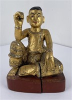 Antique Myanmar Burma Nat Statue Figure