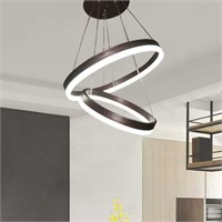 Jaycomey Modern LED Pendant Light,Circular Acrylic