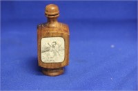 Vintage Chinese Wooden Snuff Bottle