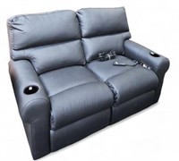 Brookhaven Black Leather Reclining Sofa / Loveseat