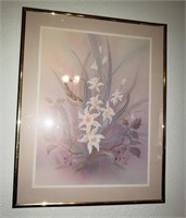 Framed Orchid Art