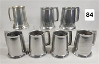 Set of (6) Carson Statesmetal XIII Pewter Mugs