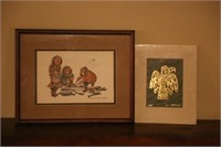 Two Signed Indigenous Artworks Anna Huong
