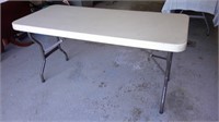 folding table, 60"x 27"