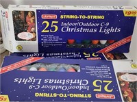 3 Boxes Vintage Christmas Lights
