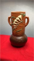 Roseville Pottery Brown Freesia Vase  126-10